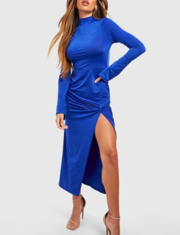 Rochie midi Boohoo, albastru