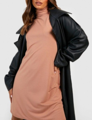 Rochie mini Boohoo, bej