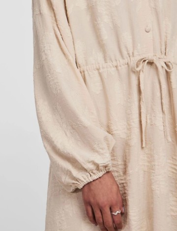 Rochie mini Pieces, crem