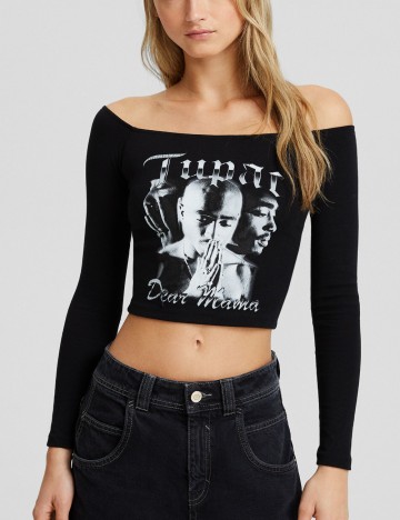 Bluză Bershka, negru