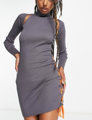 Rochie mini ASOS, gri