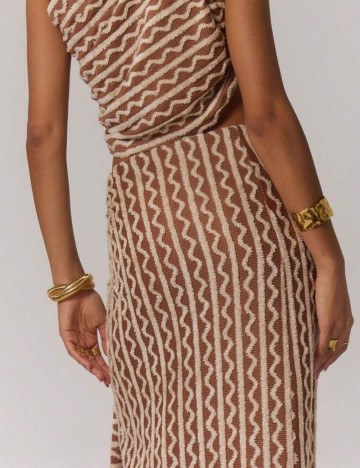 Fustă Shein MUSERA, maro