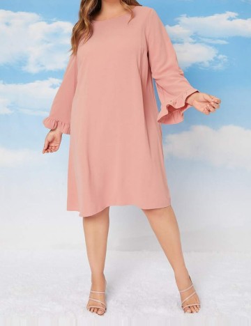 Rochie midi Shein, roz