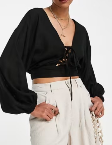 Top ASOS, negru