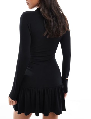 Rochie mini Miss Selfridge, negru