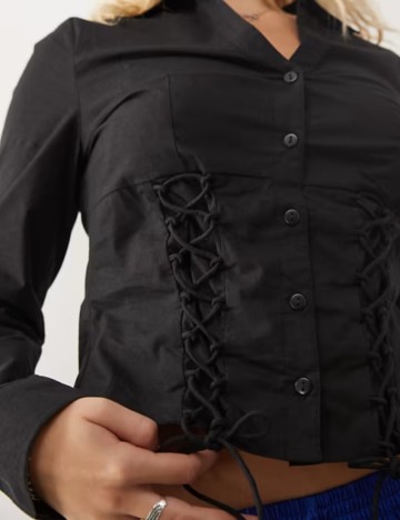 Cămașă Collusion, negru