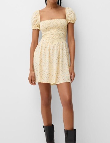Rochie mini Bershka, galben