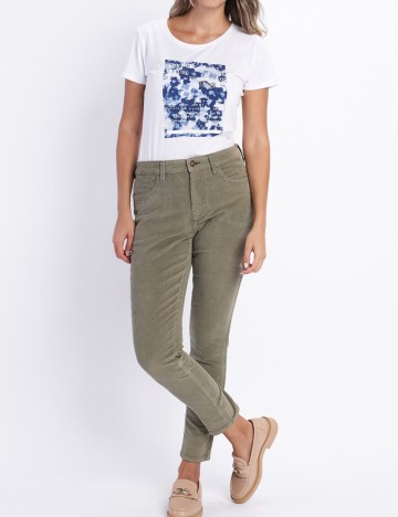 Pantaloni Raiați Lee Cooper, verde