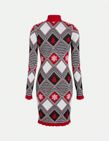 Rochie midi Shein, mix culori