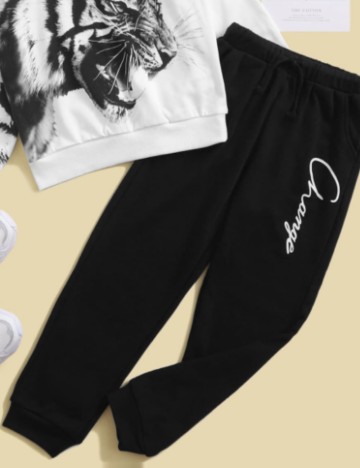 Pantaloni de trening Shein, negru