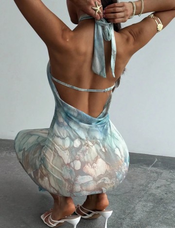 Rochie maxi Shein, mix culori