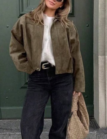 Jachetă Shein, kaki