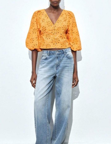 Cămașă Shein, portocaliu