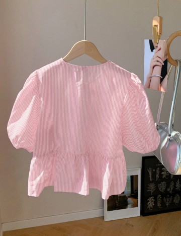 Cămașă cu m&acirc;necă scurtă Shein, mix culori