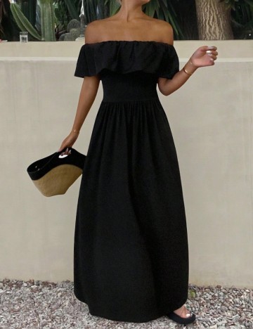 Rochie maxi Shein DAZY, negru