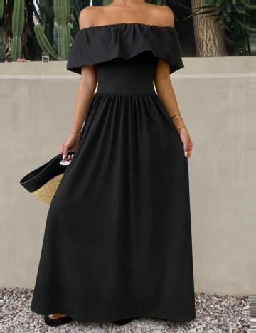 Rochie maxi Shein DAZY, negru