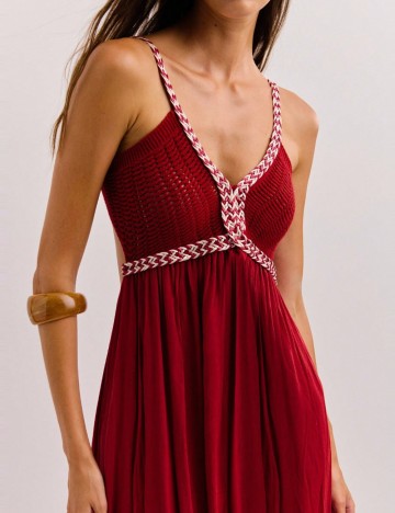 Rochie maxi Shein, vișiniu