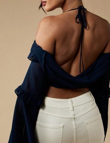 Top Shein Missguided, albastru