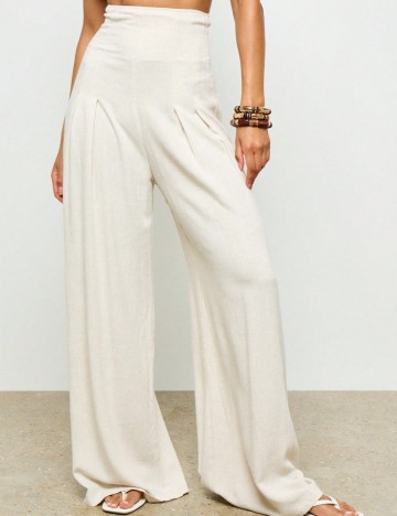 Pantaloni Shein AIIRZ, bej