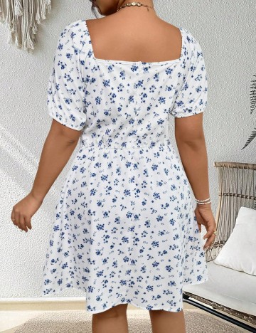 Rochie mini Shein Curve+, alb