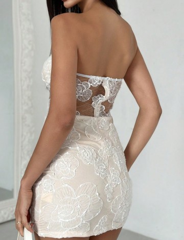 Rochie mini Shein, crem