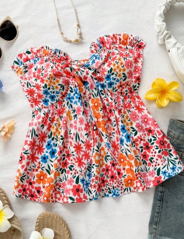 Top Shein, mix culori