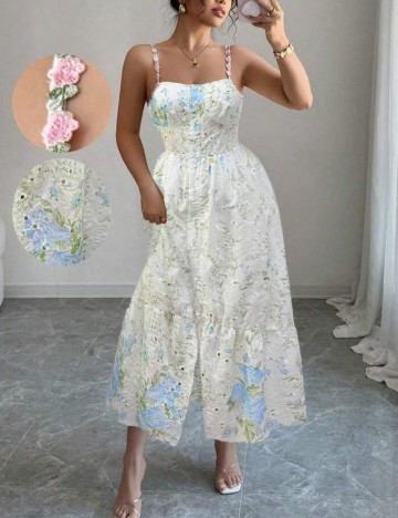 Rochie maxi Shein, mix culori