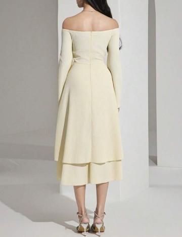 Rochie midi Shein, galben