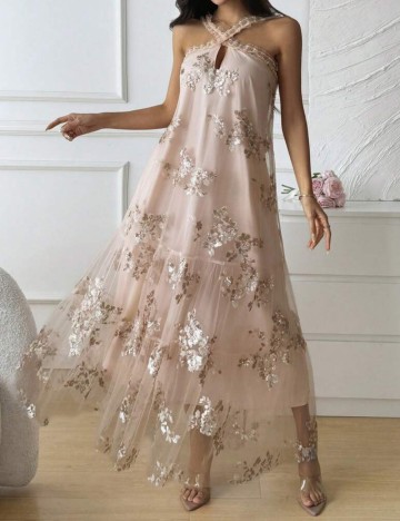 Rochie maxi Shein, mix culori