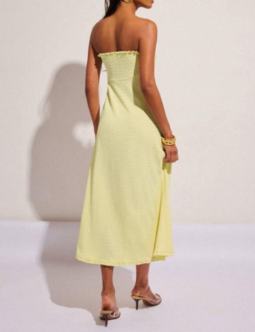 Rochie midi Shein, galben