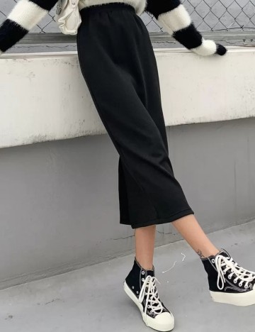 Fustă midi Shein DAZY, negru