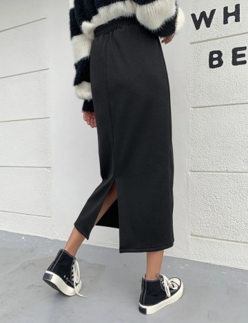 Fustă midi Shein DAZY, negru