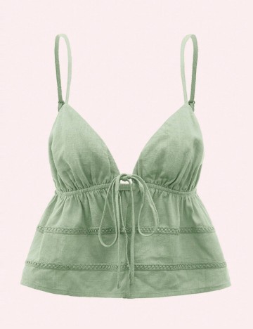 Top Shein, verde