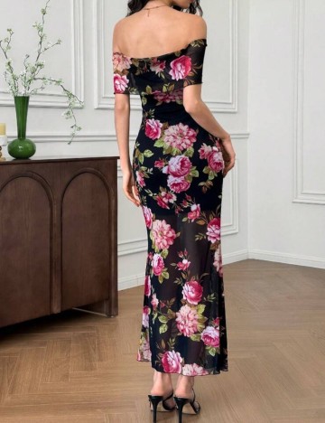 Rochie maxi Shein, mix culori