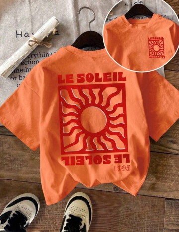 Tricou Shein, portocaliu