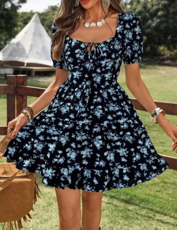 Rochie midi Shein, mix culori