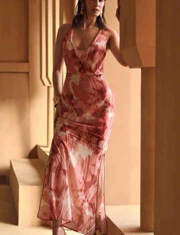 Rochie maxi Shein MOTF, mix culori