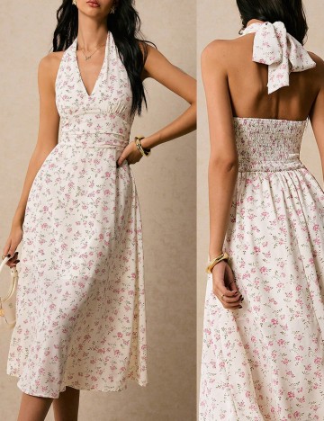 Rochie midi Shein, mix culori