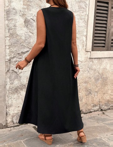 Rochie maxi Shein Curve+, negru