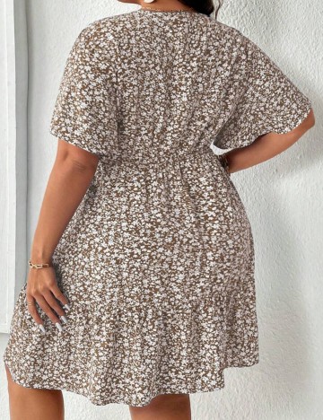 Rochie mini Shein Curve+, mix culori