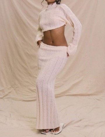 Fustă de plajă Shein MUSERA, crem