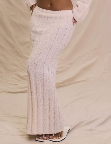 Fustă de plajă Shein MUSERA, crem