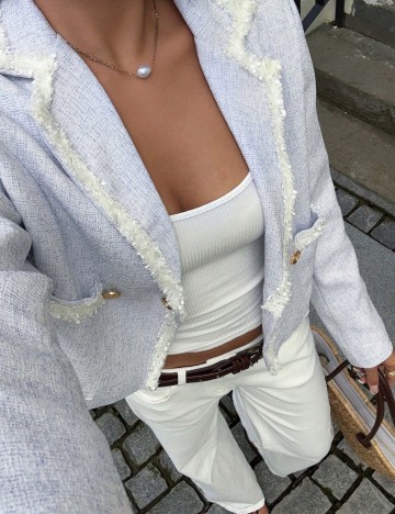 Sacou Shein, albastru