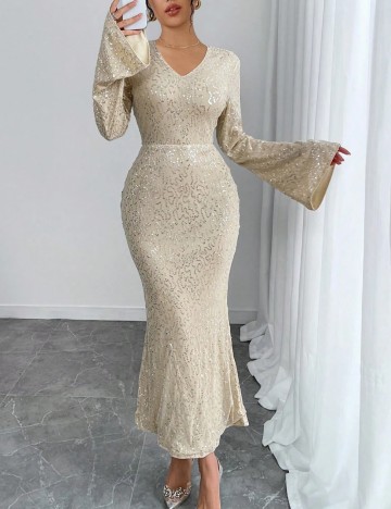 Rochie maxi Shein, bej