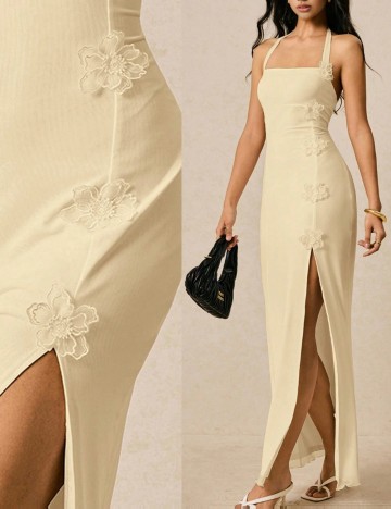 Rochie maxi Shein, crem