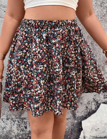 Fustă mini Shein Curve+, mix culori