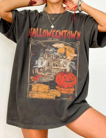 Tricou Shein Curve+, gri