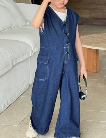 Salopetă Shein, albastru