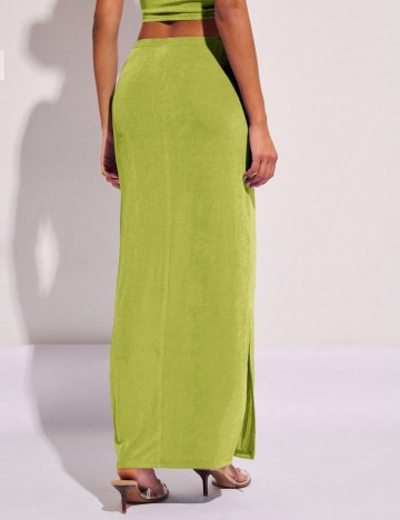 Fustă maxi Shein, verde