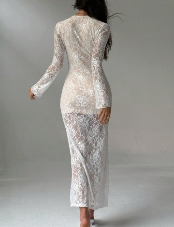 Rochie midi Shein, alb